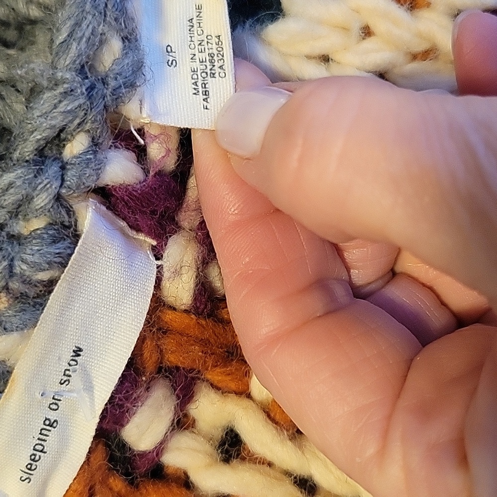 Anthropologie Sleeping On Snow Multicolor Knit Cardigan - Picture 6 of 6